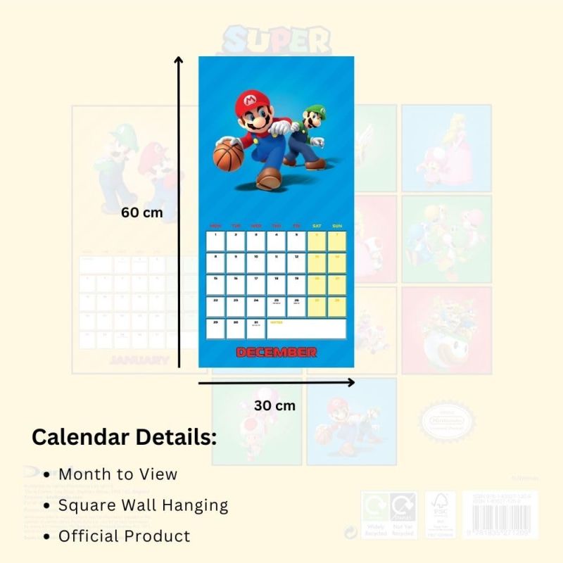 Super Mario - Calendrier 2025