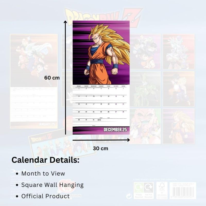 Dragon Ball Z - Calendrier 2025