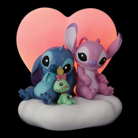 Disney : Lilo & Stitch - Grand Jester - Figurine lumineuse Stitch & Angel