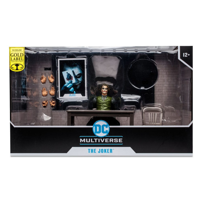 DC Multiverse - Figurine The Joker Jail Cell Variant (The Dark Knight) Gold Label 18 cm