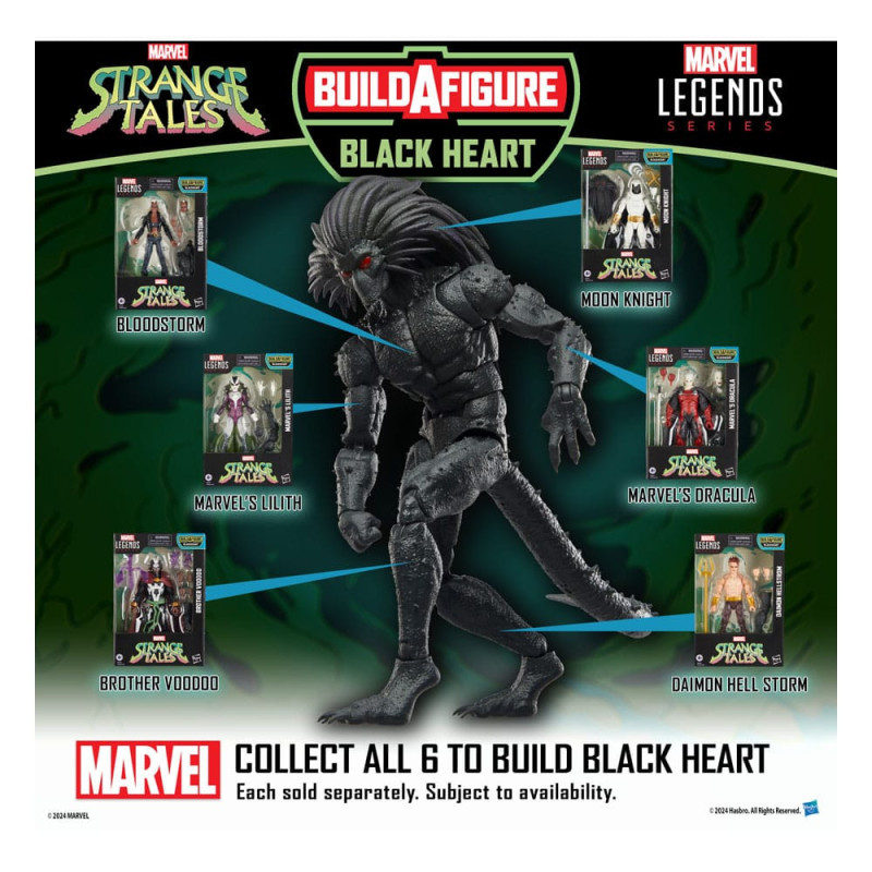 DÉCEMBRE 2024 : Strange Tales Marvel Legends - BAF: Blackheart - Figurine Moon Knight 15 cm