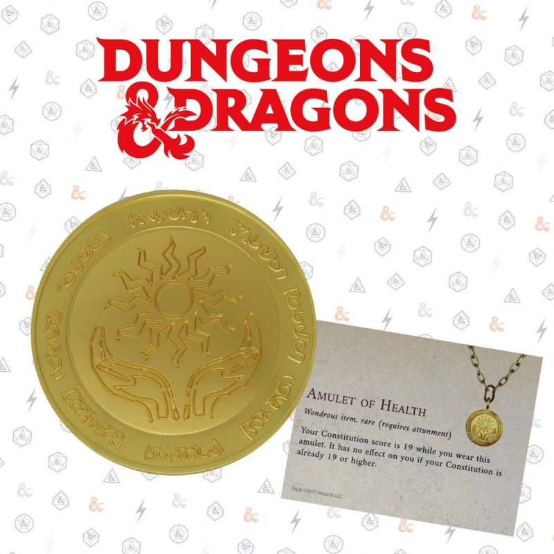 Dungeons & Dragons - Médaille métal plaqué or 5000 exemplaires