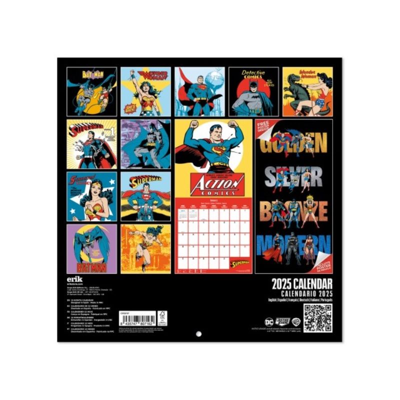 DC Comics - Calendrier 2025 90th Anniversary