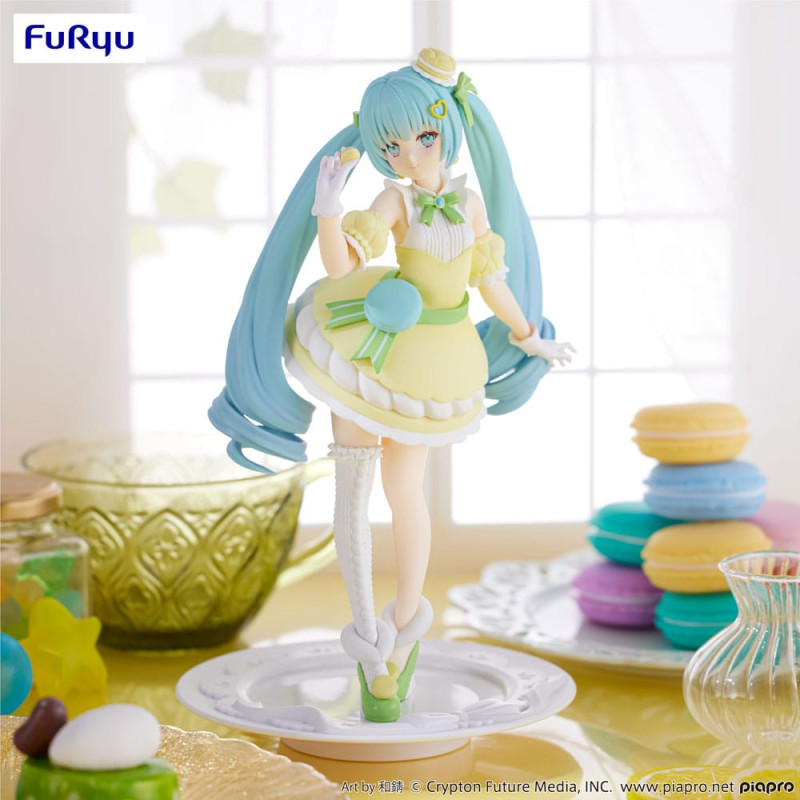 Hatsune Miku - Figurine Exceed Creative SweetSweets Series Macaroon Citron Color Ver. 21 cm