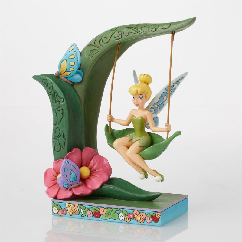 Disney : Peter Pan - Traditions - Figurine Clochette balançoire "Suspended in Springtime Magic"