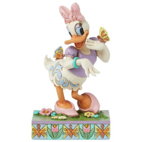 Disney : Mickey & Friends - Traditions - Figurine Daisy Duck Spring "Blooms and Butterflies"