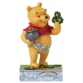 Disney : Winnie l'Ourson - Traditions - Figurine Winnie & Trèfles "Lucky Ol' Bear"