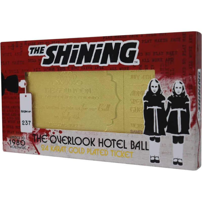 The Shining - Ticket plaqué or Overlook Hotel Ball 1980 exemplaires