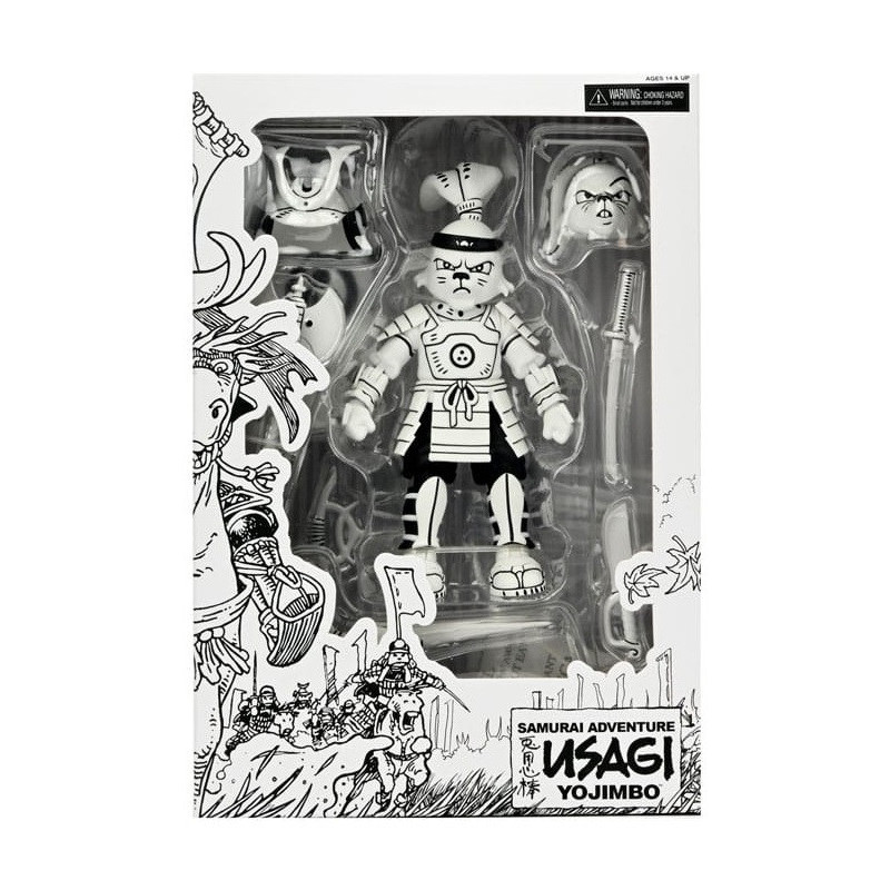 Usagi Yojimbo - Figurine Samurai Usagi Yojimbo Black & White Figure 18 cm