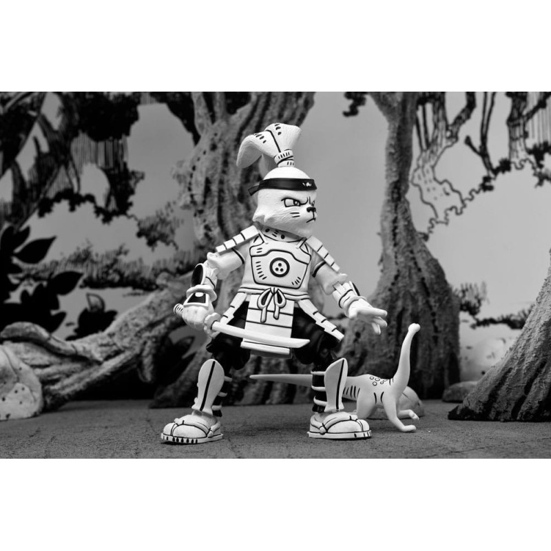 DÉCEMBRE 2024 : Usagi Yojimbo - Figurine Samurai Usagi Yojimbo Black & White Figure 18 cm