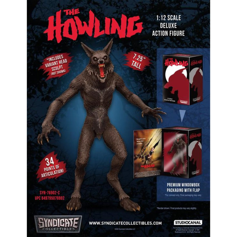 MARS 2025 : The Howling (Hurlements) - Figurine deluxe Werewolf 18 cm