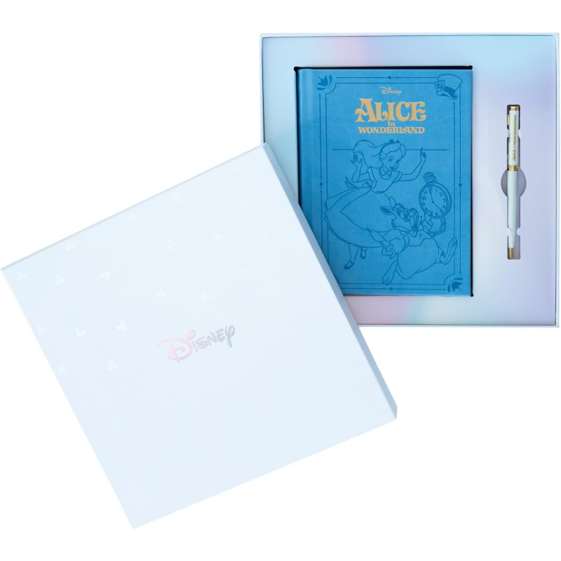 Disney :  Alice au Pays des Merveilles - Carnet A5 avec stylo et coffret