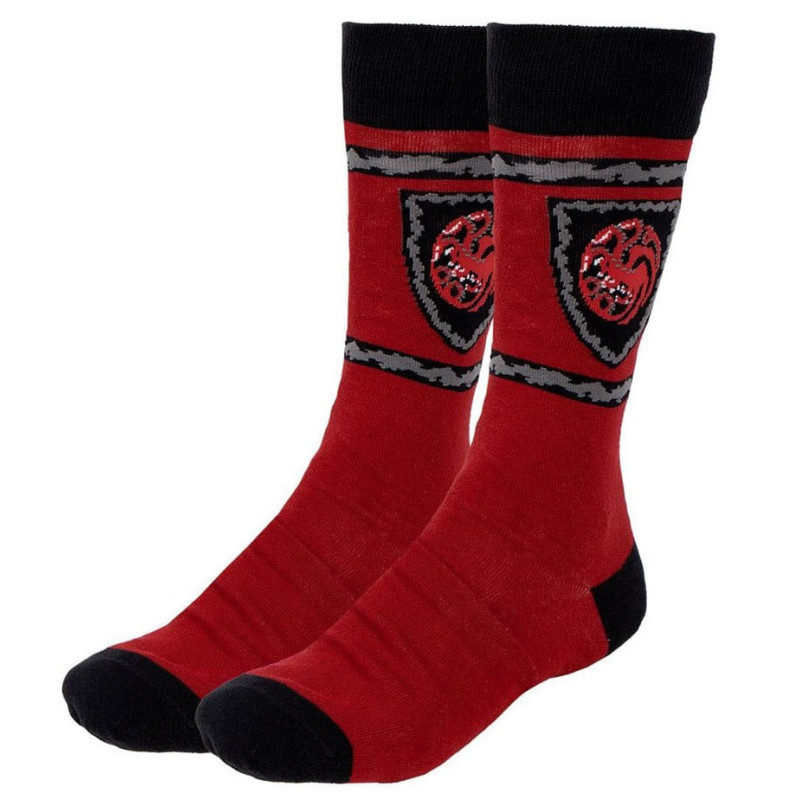 Game of Thrones : House of the Dragon - Paire de chaussettes Targaryen 35/41