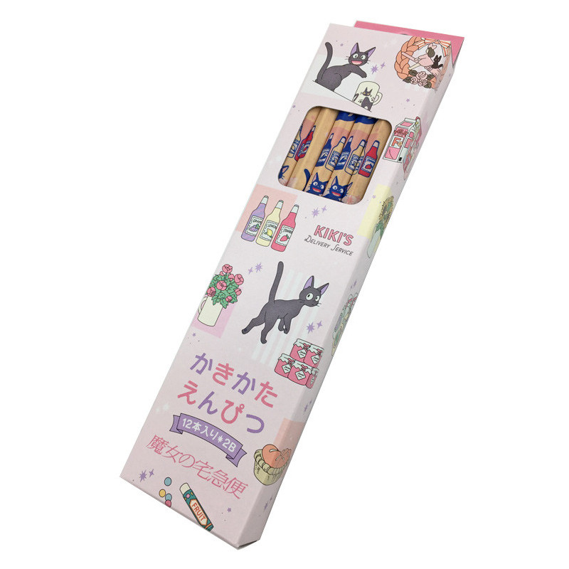 Kiki la Petite Sorcière - Set de 12 Crayons 2B Jiji & Kiki Shopping