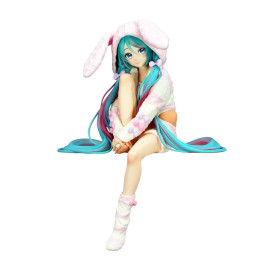 Hatsune Miku - Figurine PVC Noodle Stopper Rabbit Ear Hood Pajama 14 cm