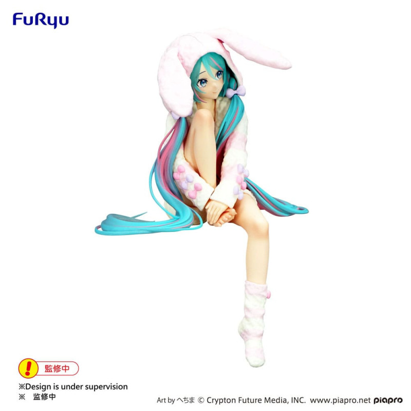 FÉVRIER 2025 : Hatsune Miku - Figurine PVC Noodle Stopper Rabbit Ear Hood Pajama 14 cm