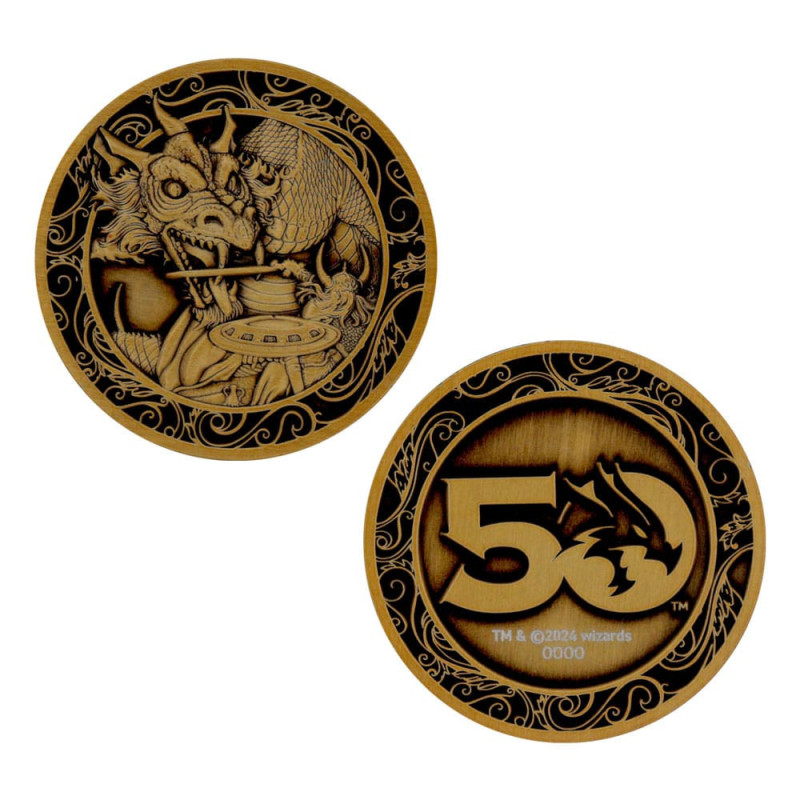 Dungeons & Dragons - Pièce de collection 50th Anniversary Antique Gold Edition 5000 exemplaires