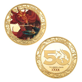 Dungeons & Dragons - Pièce de collection 50th Anniversary 24K Gold Edition 1974 exemplaires