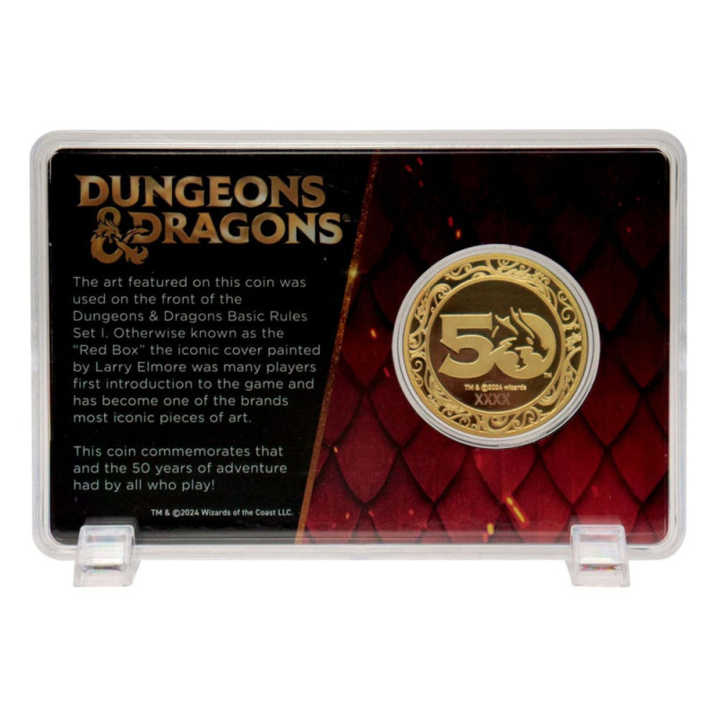 Dungeons & Dragons - Pièce de collection 50th Anniversary 24K Gold Edition 1974 exemplaires