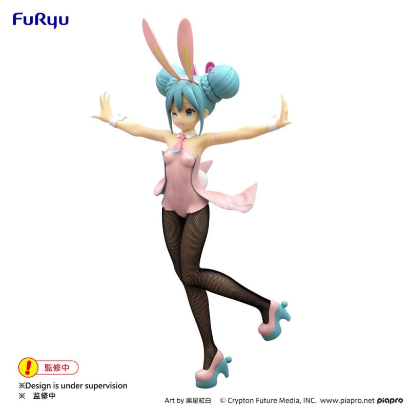 AVRIL 2025 : Hatsune Miku - Figurine BiCute Bunnies Wink Pearl Pink Color Ver. 30 cm