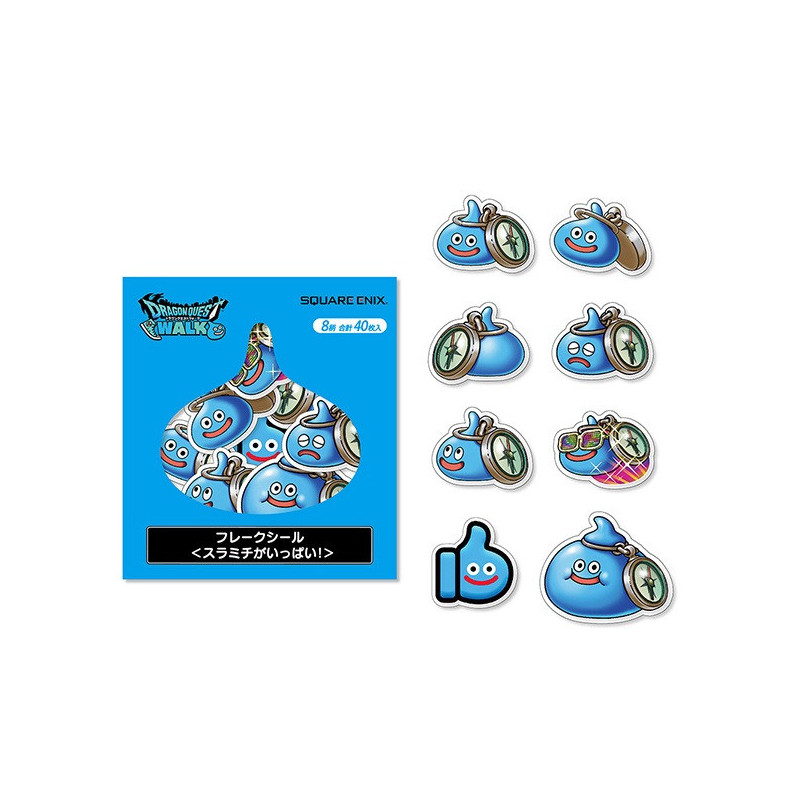 Dragon Quest - Set de mini autocollants flakes Slime