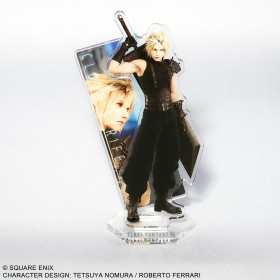 Final Fantasy VII Rebirth - Figurine plate acrylique stand Cloud Strife