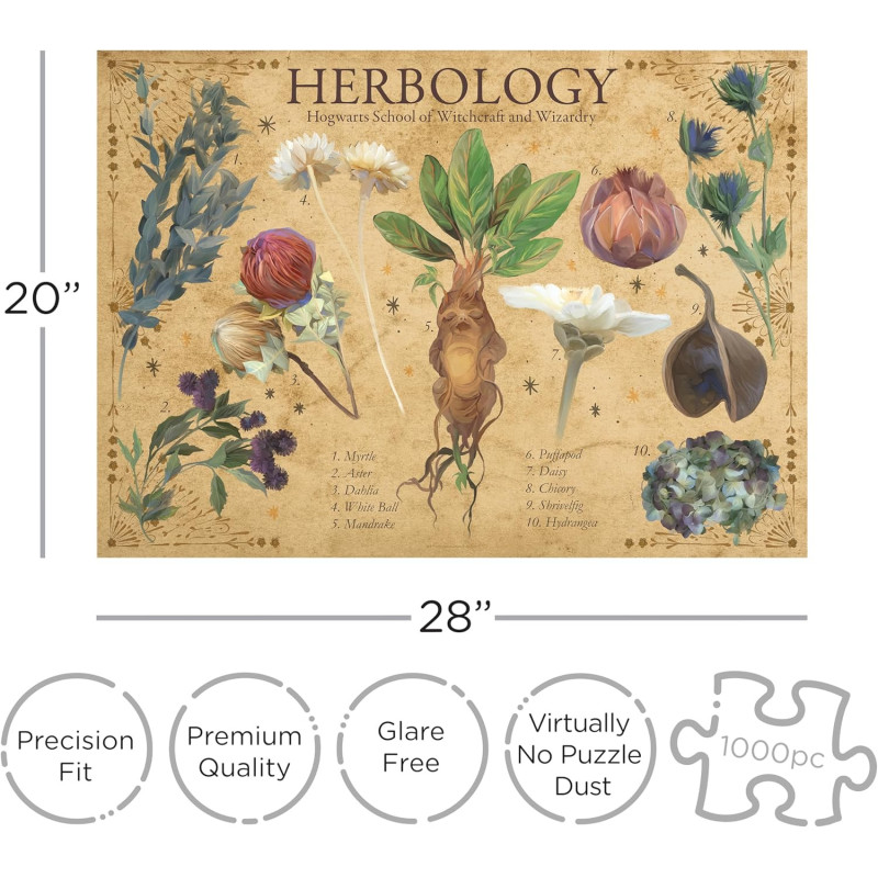 Harry Potter - Puzzle 1000 pièces Herbology