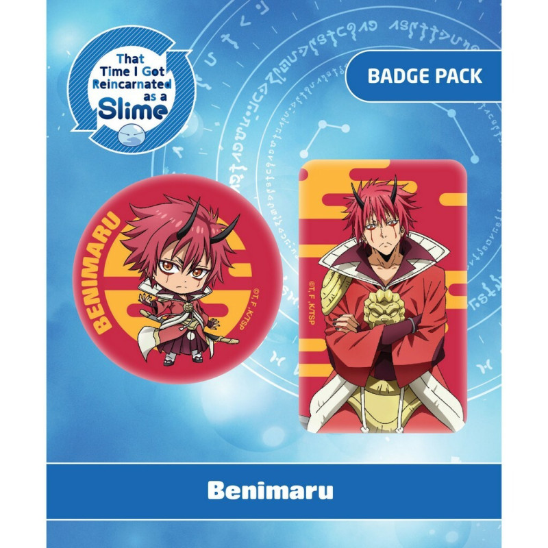 Moi, quand je me réincarne en Slime - Set 2 badges Benimaru