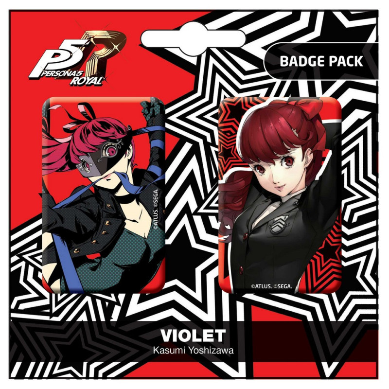 Persona 5 Royal - Set de 2 pins Violet Kasumi Yoshizawa