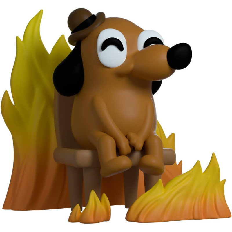 Meme - Figurine vinyle 9,4 cm This Is Fine