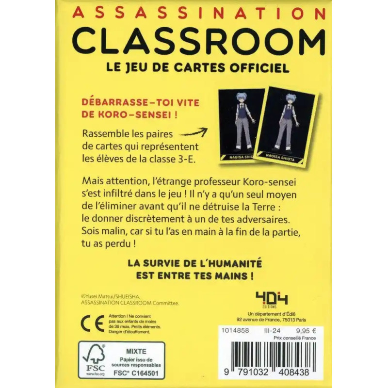 Assassination Classroom - Le jeu de cartes