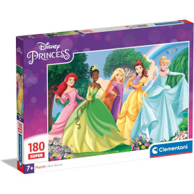 Disney - Puzzle 180 pièces Ariel, Tiana, Cendrillon, Belle & Raiponce