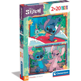 Disney : Lilo & Stitch - Set de 2 puzzles 20 pièces Stitch, Angel & Scrump