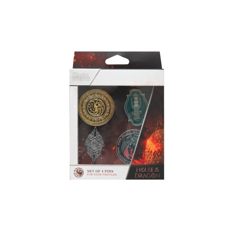 Game of Thrones : House of the Dragon - Set de 4 pins