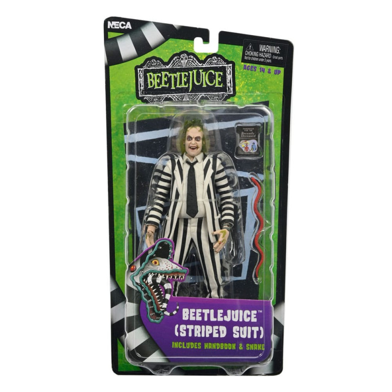 Beetlejuice (1988) - Figurine Beetlejuice Black and White Striped Suit 18 cm