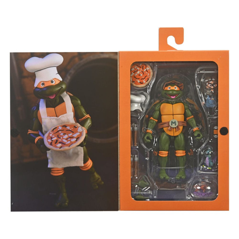 JANVIER 2025 : Tortues Ninja (Cartoon) - TMNT - Figurine Ultimate Michelangelo VHS 18 cm