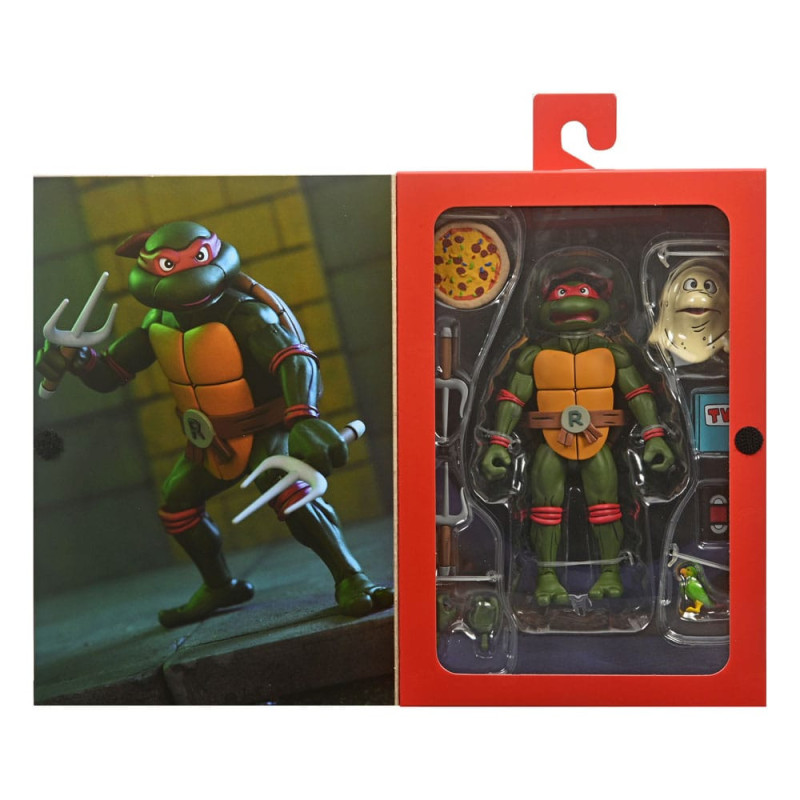 DÉCEMBRE 2024 : Tortues Ninja (Cartoon) - TMNT - Figurine Ultimate Raphael VHS 18 cm