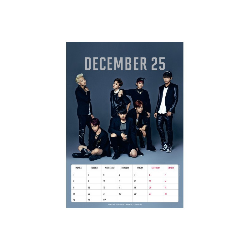 BTS - Calendrier 2025 Format A3