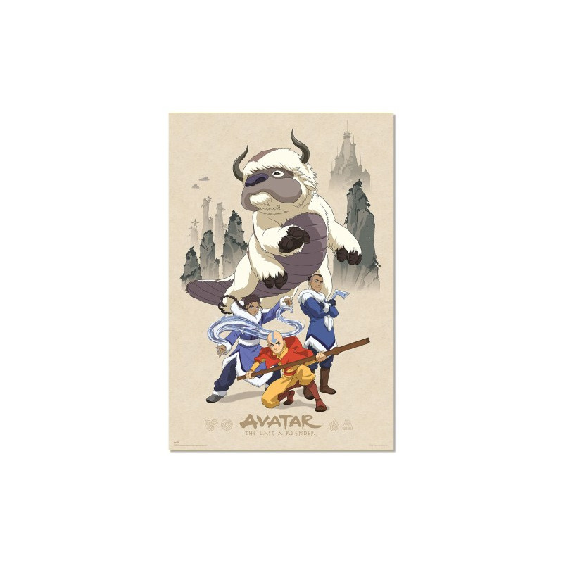 Avatar : The Last Airbender - Grand poster La Légende de Aang (61 x 91,5 cm)