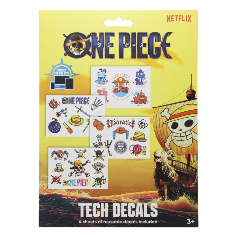 JANVIER 2025 : One Piece (Netflix) - Set de tech stickers