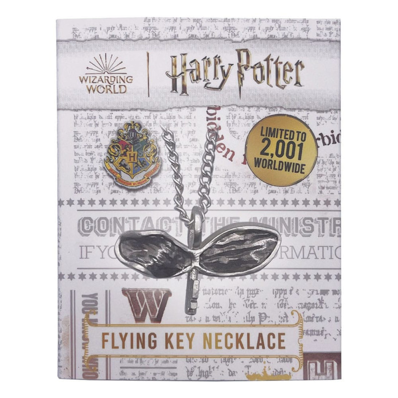 DÉCEMBRE 2024 : Harry Potter - Collier pendentif Flying Key 2001 exemplaires