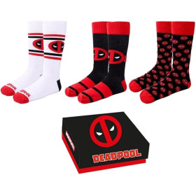 Marvel - Set de 3 paires de chaussettes Deadpool 40/46