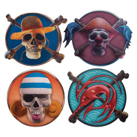 One Piece (Netflix) - Set de 4 sous-verres Personnages 1