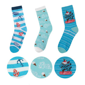 Stranger Things - Set de 3 Paires de Chaussettes Scoops Ahoy