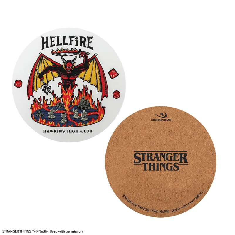 Stranger Things - Set de 4 sous-verres Hellfire Club