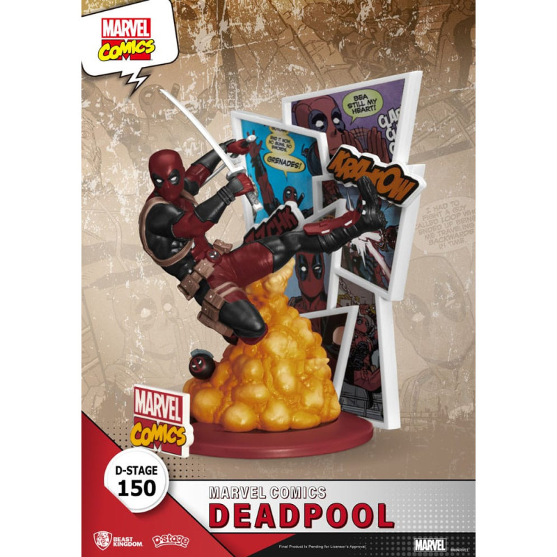 Marvel - Figurine diorama D-Stage Deadpool 16 cm BOITE OUVERTE