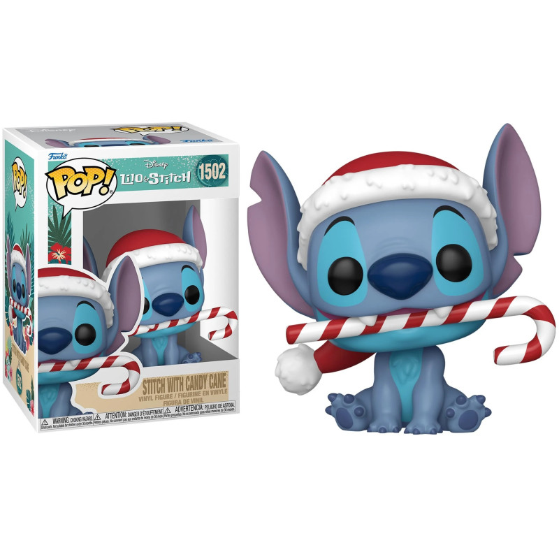 Disney - Pop! - Holiday Stitch with Candy Cane n°1502