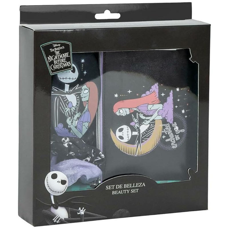 Nightmare Before Christmas - Set de beauté (brosse, deux chouchoux, une pochette)