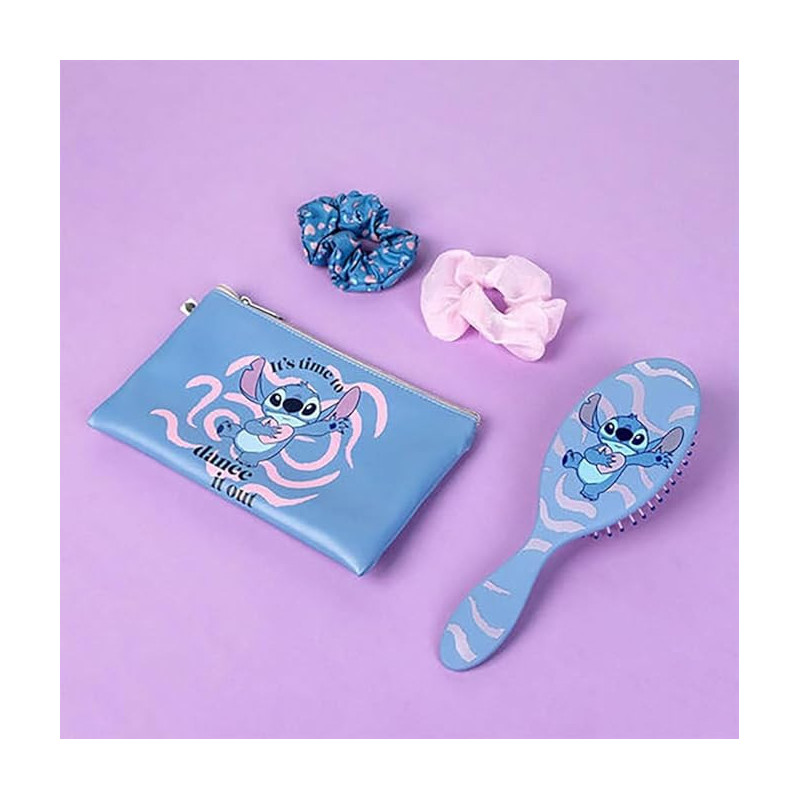 Disney : Lilo & Stitch - Set de beauté (brosse, deux chouchous, une pochette)