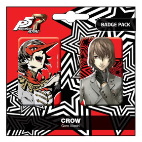 Persona 5 Royal - Set de 2 pins Crow / Goro Akechi